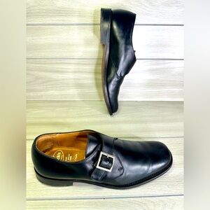 Church's Westbury Custom Grade Black Monk Strap Shoes Sz 9.5 D Made in England!